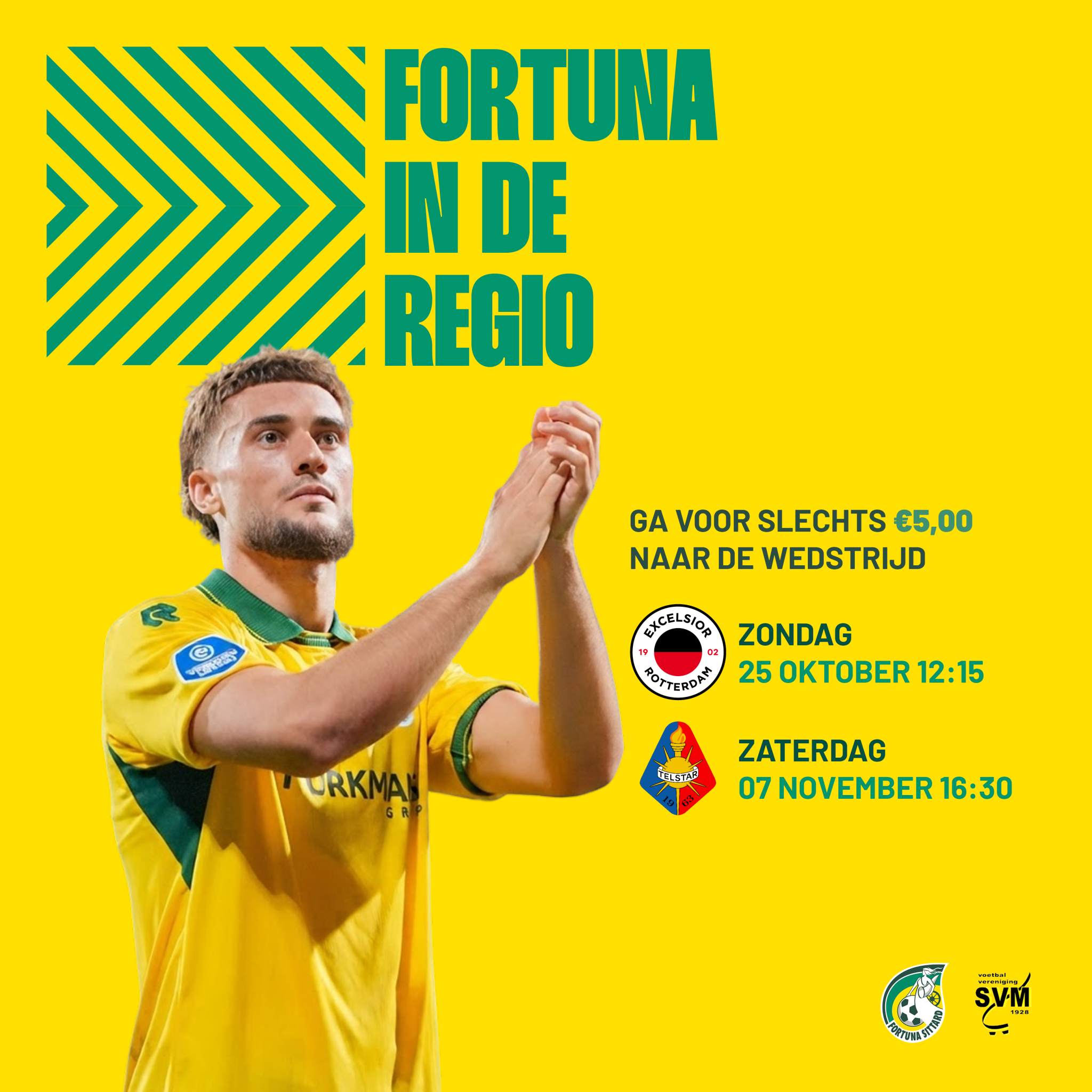 Voor slechts €5 naar Fortuna Sittard!