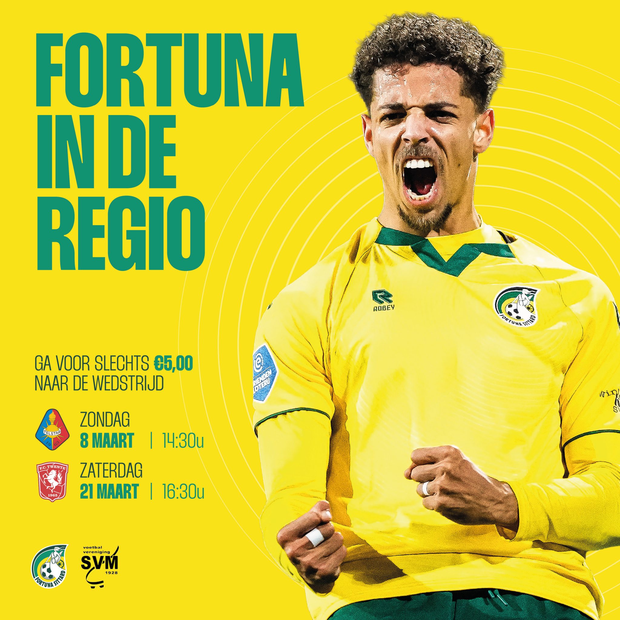 Voor slechts €5 naar Fortuna Sittard!