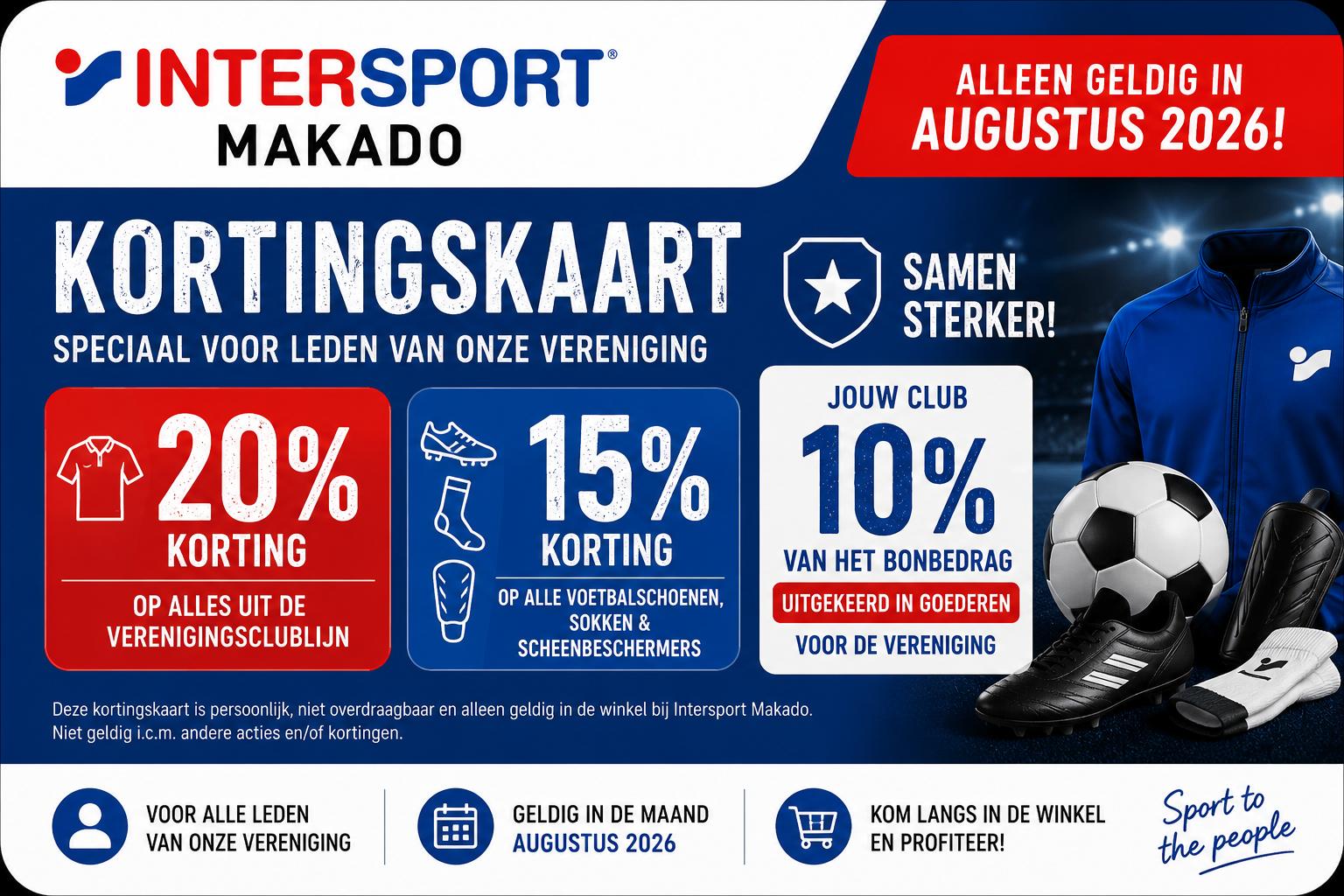 Maak je klaar voor het nieuwe seizoen met korting én steun de club